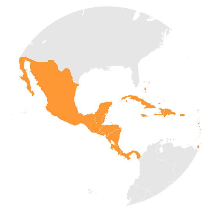 Karibien/Västindien & Centralamerika