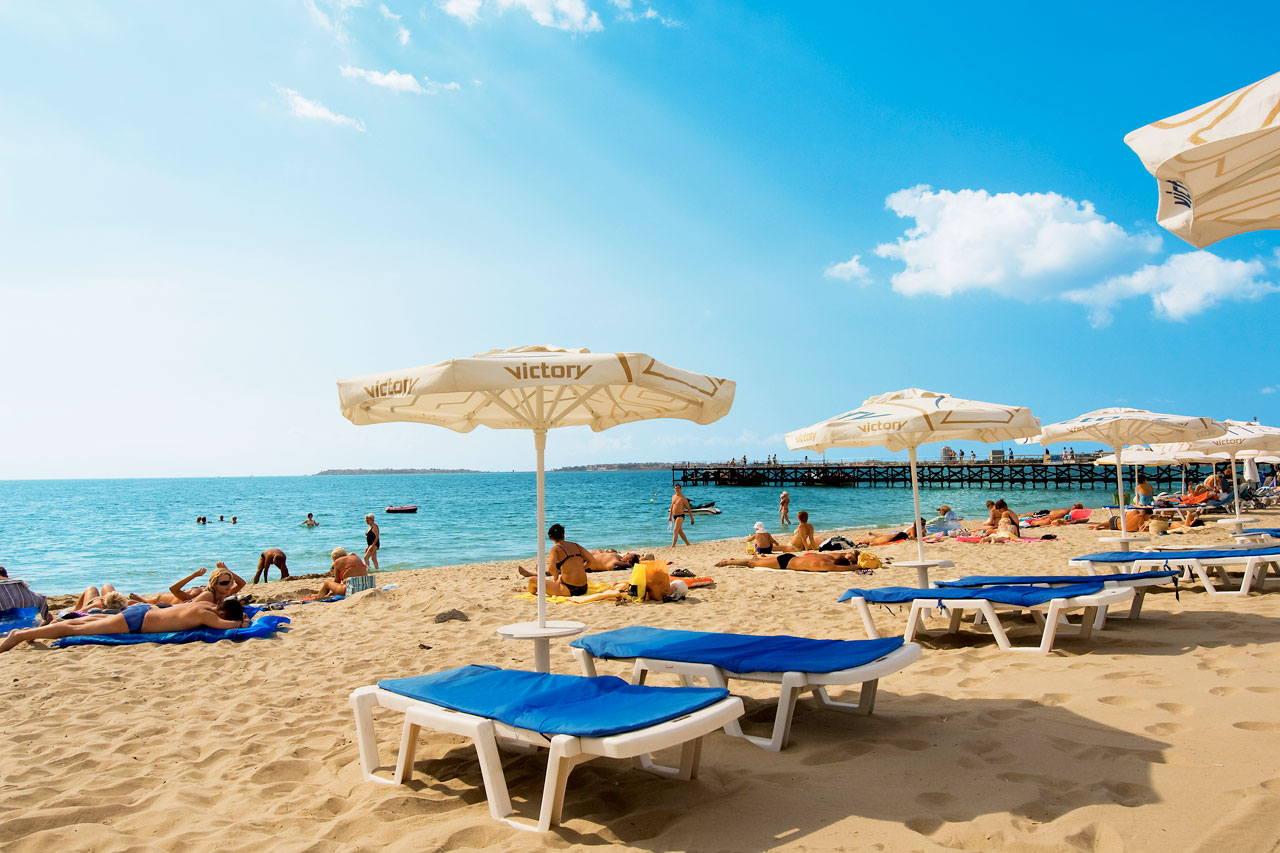 Stranden i Sunny Beach