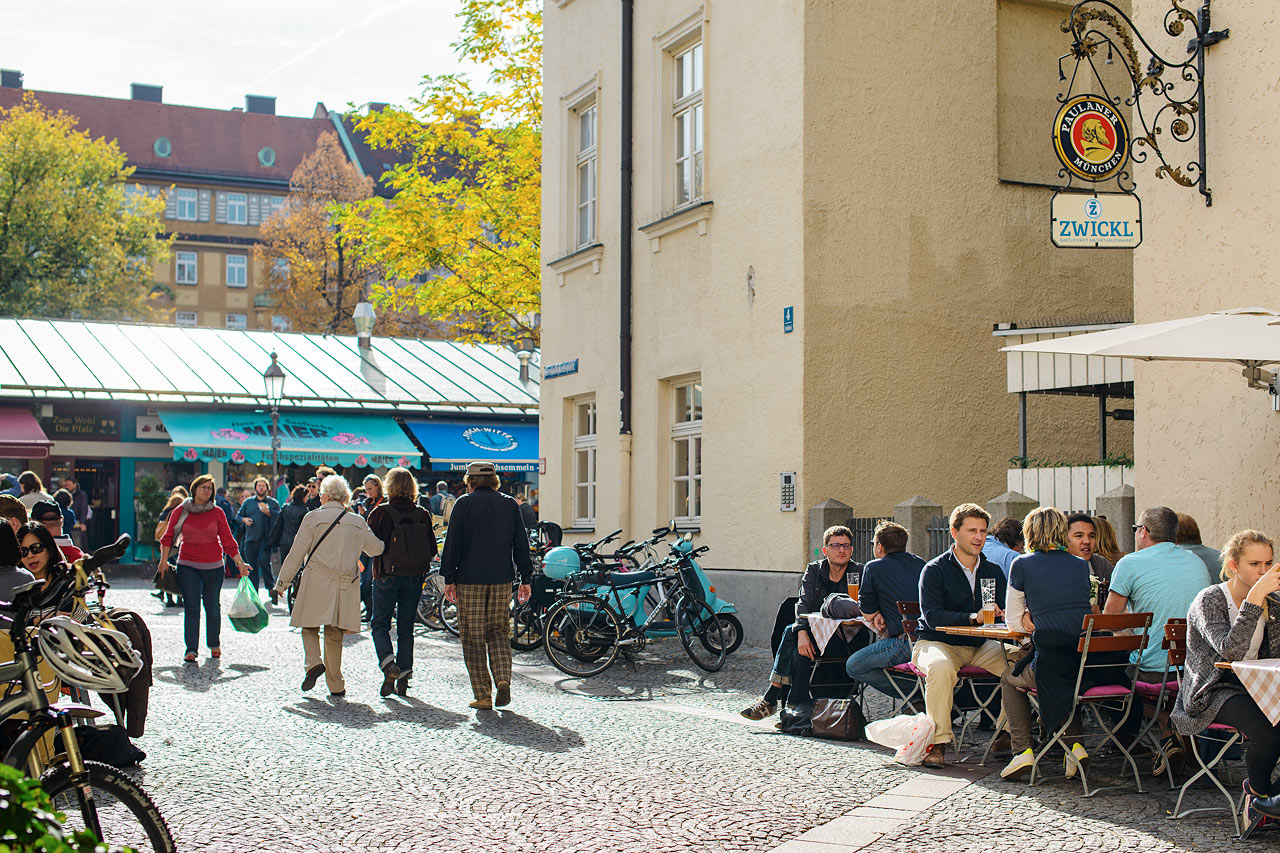 Marknaden Viktualienmarkt i München