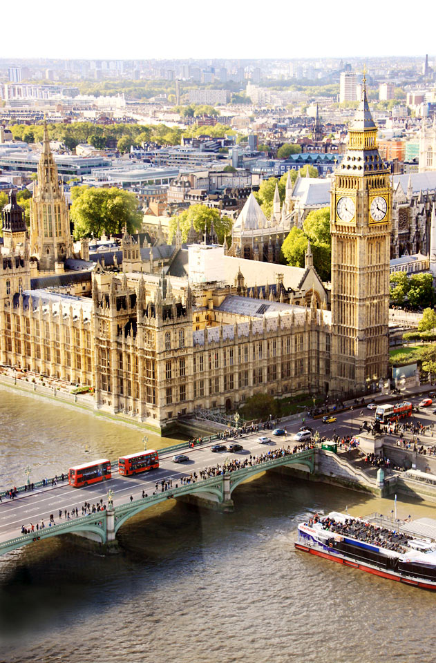 Big Ben och Westminister Palace, London