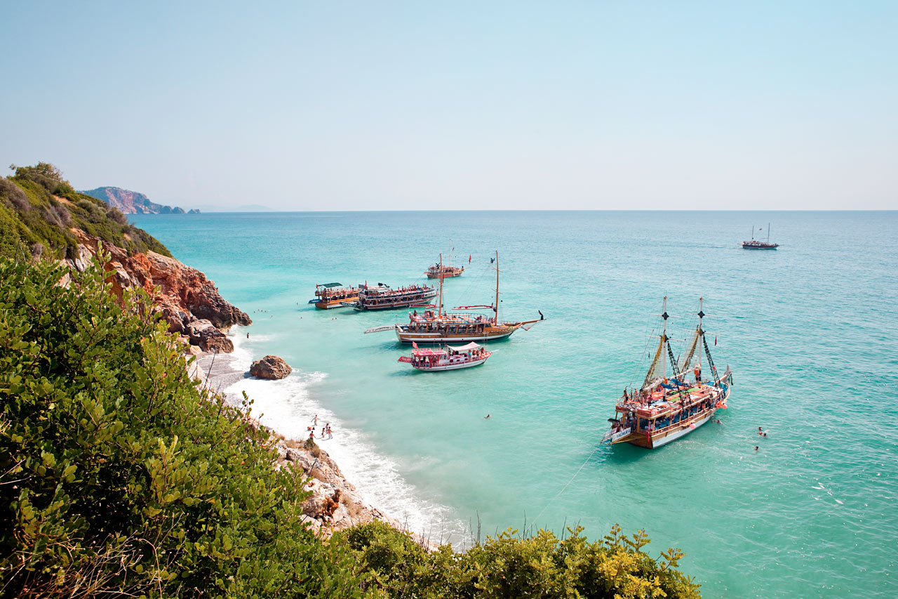 Ulas beach i Alanya