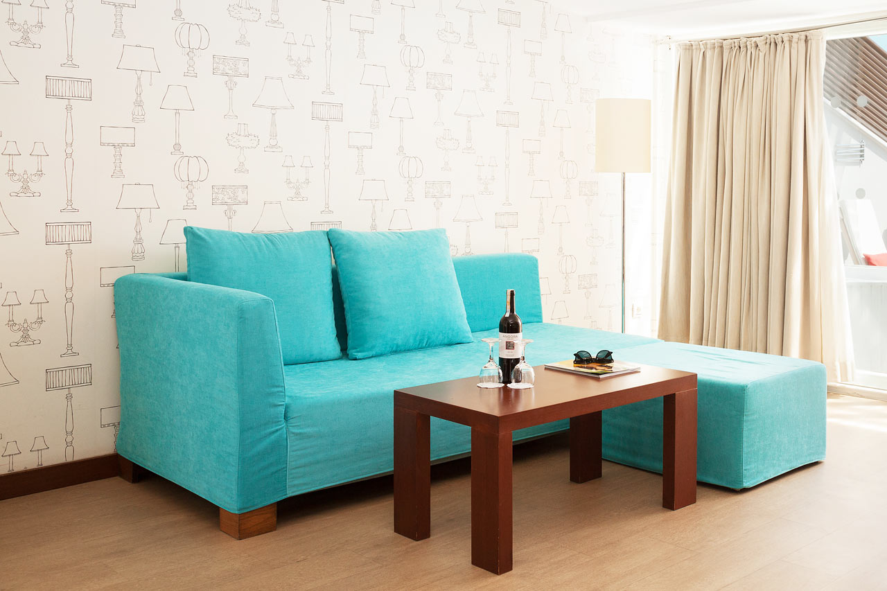 Penthouse Suite med balkong med begränsad havsutsikt