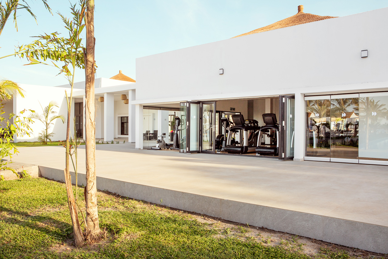 Träna på egen hand i hotellets gym