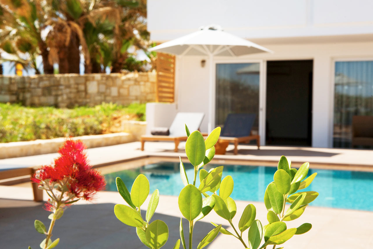 Classic Suite med Swim Out, terrass med direkt poolaccess