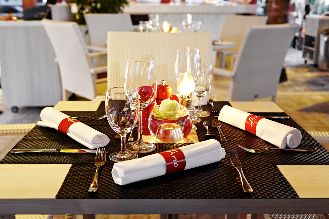 Eleganta och moderna restaurangen Fino Restaurant & Grill.