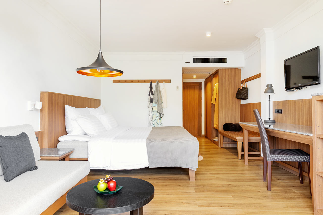 Nyrenoverat Classic Suite 1 rum, balkong mot trädgården