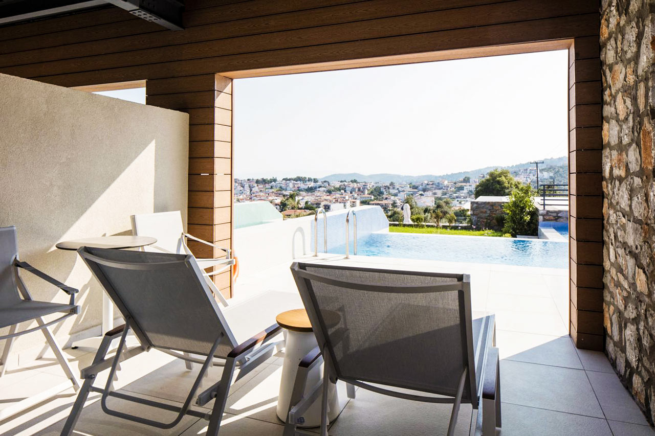 Dubbelrum superior med privat pool