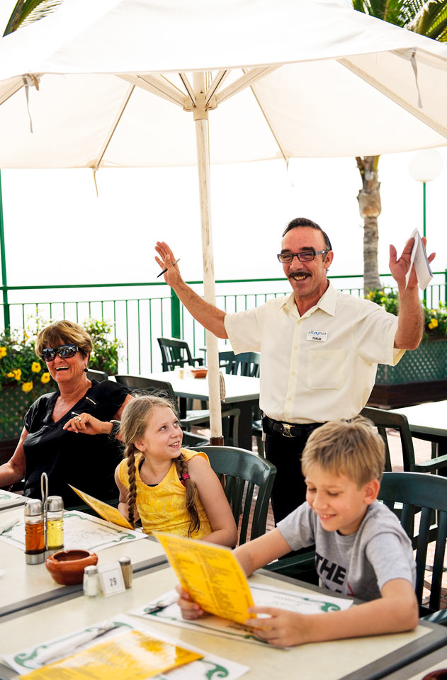 Carlos i restaurangen