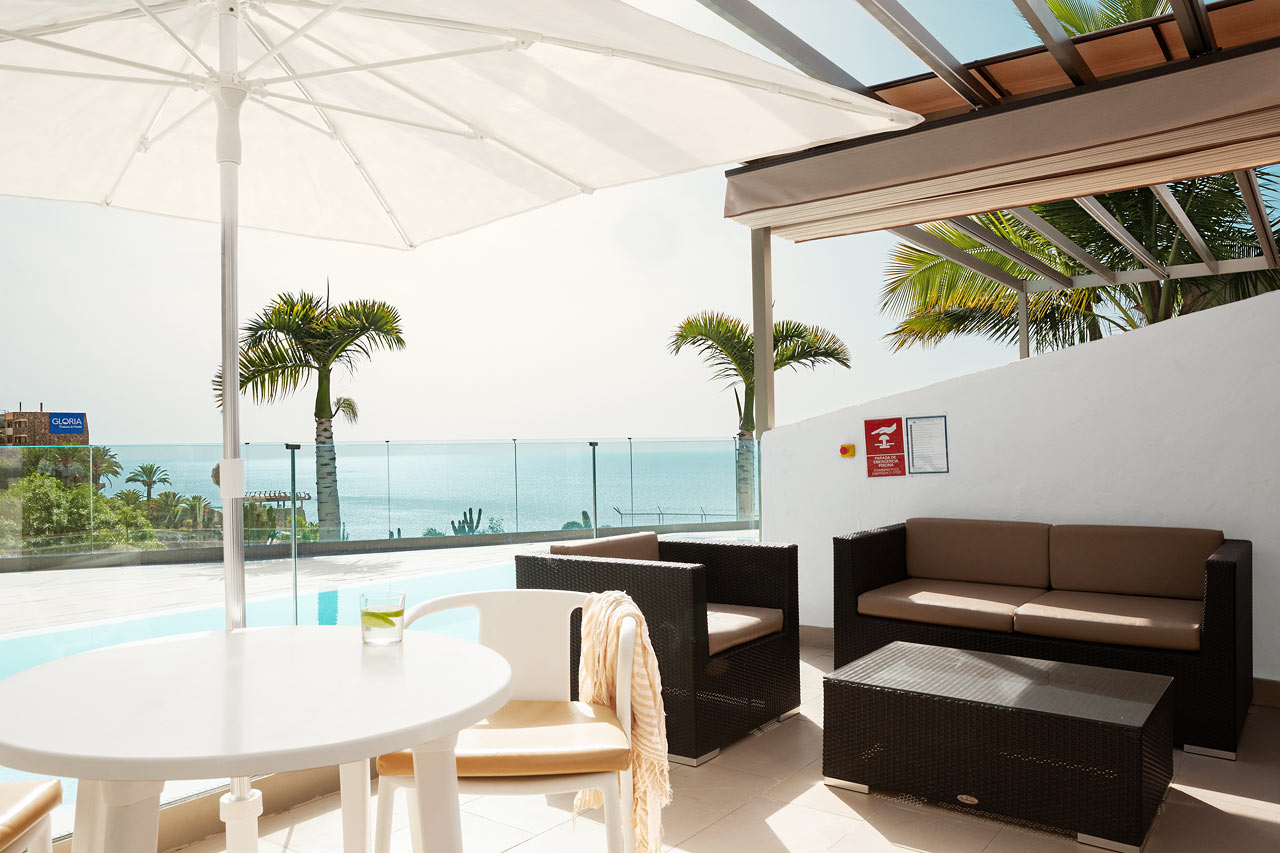 Tvårumslägenhet Club Room typ D med havsutsikt och poolaccess