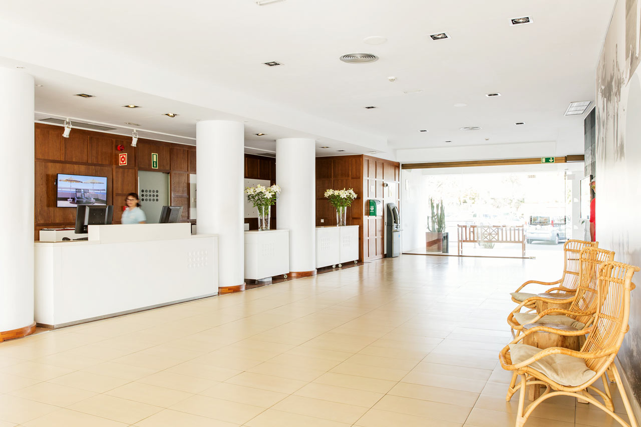 Hotellets receptionsområde