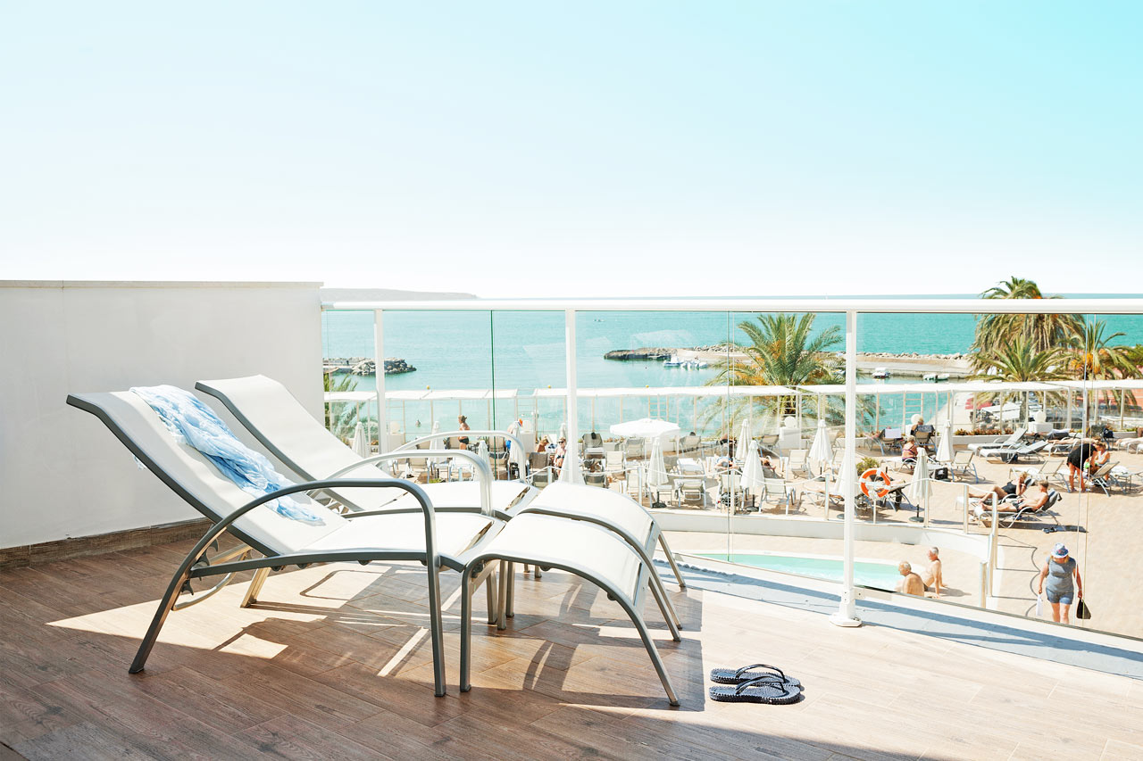 Prime Lounge Suite med stor balkong och havsutsikt