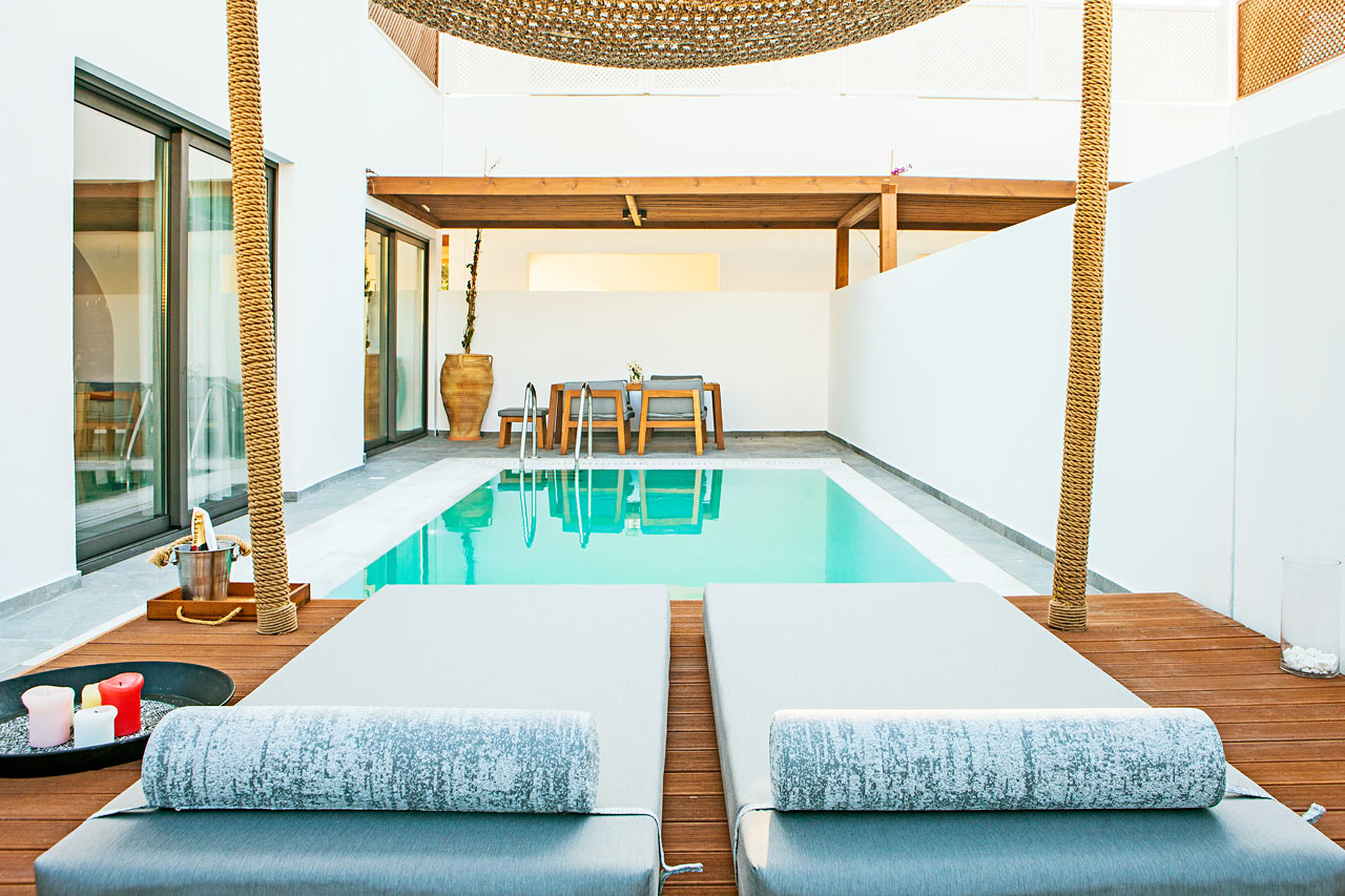 Bohemian svit med privat pool