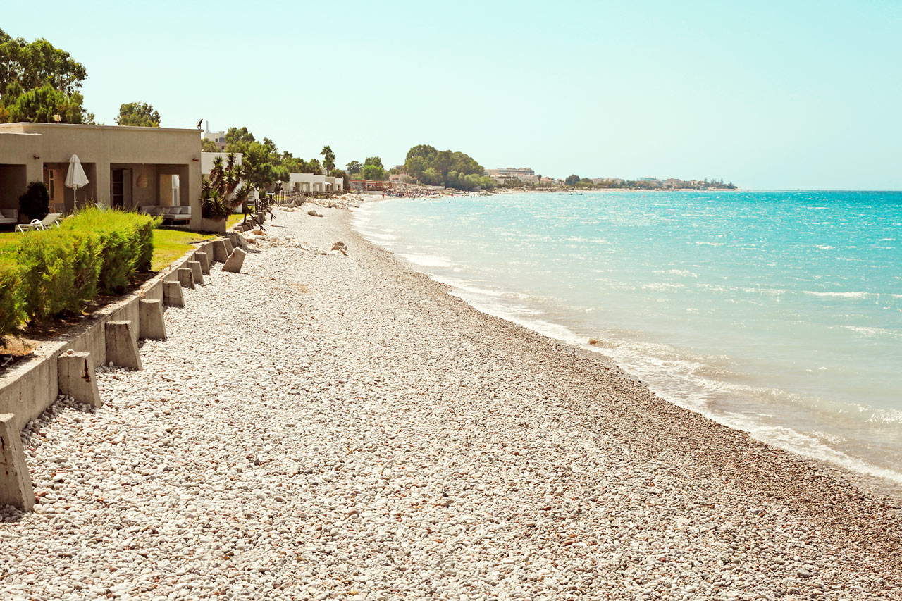 Stranden vid Sunprime Miramare beach
