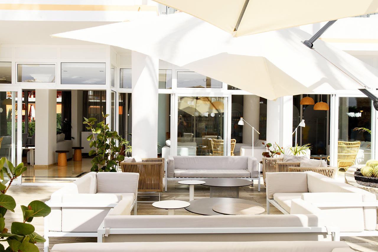Loungedelen vid à la carte-restaurangen