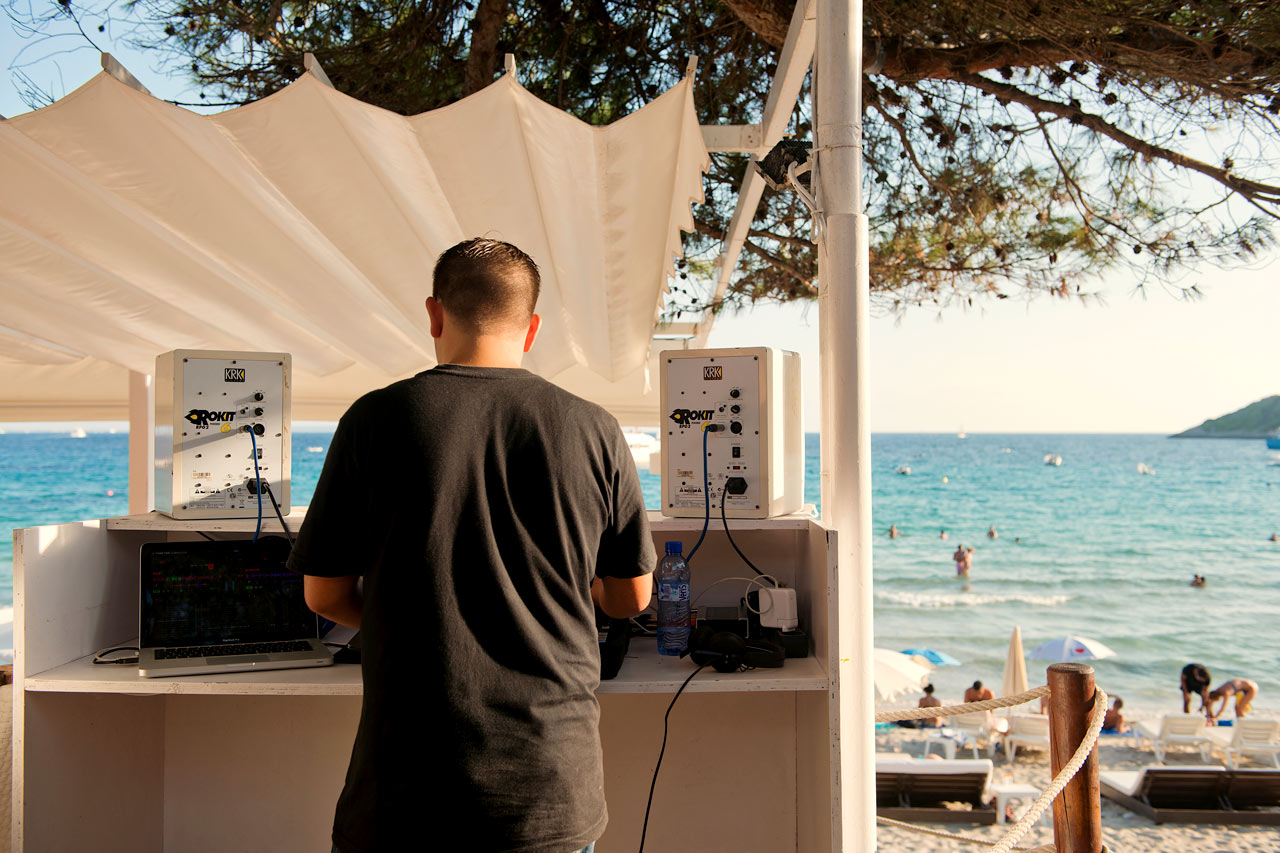 Las Salinas-stranden, söder om Playa d´en Bossa