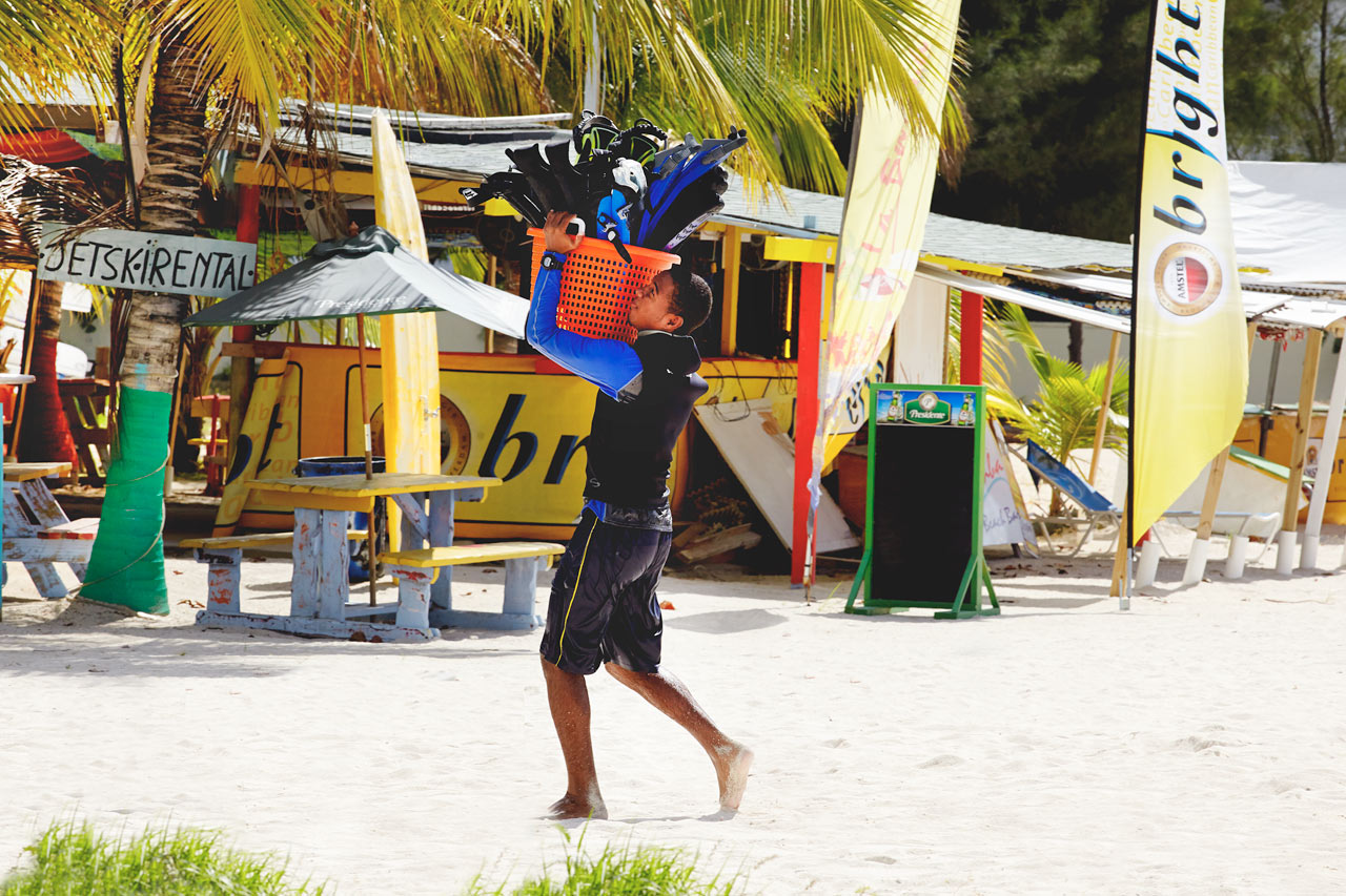Stranden vid Simpson Bay