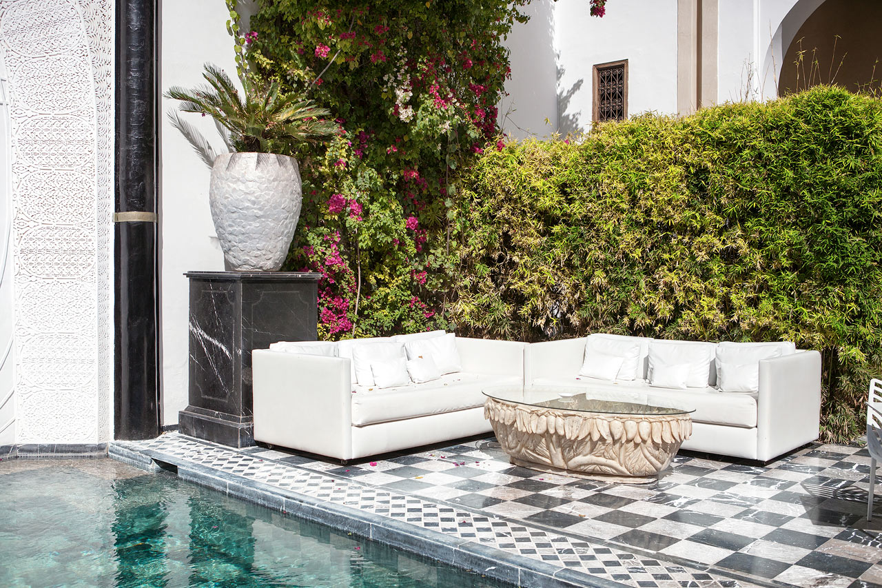 Restaurangen Riad Lotus Privilege.