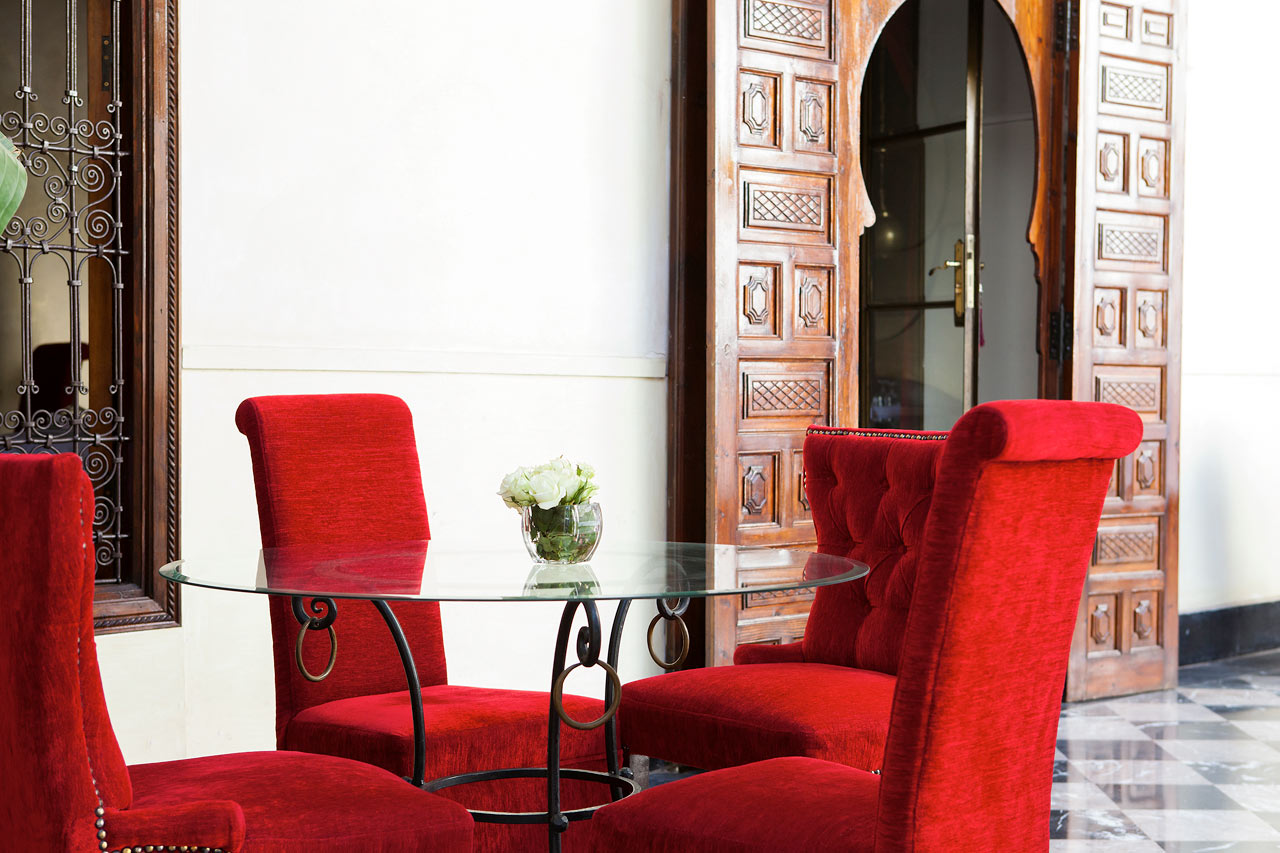 Restaurangen Riad Lotus Privilege.