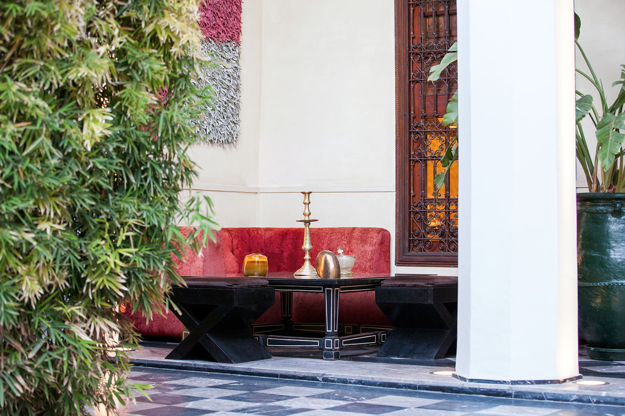 Restaurangen Riad Lotus Privilege.
