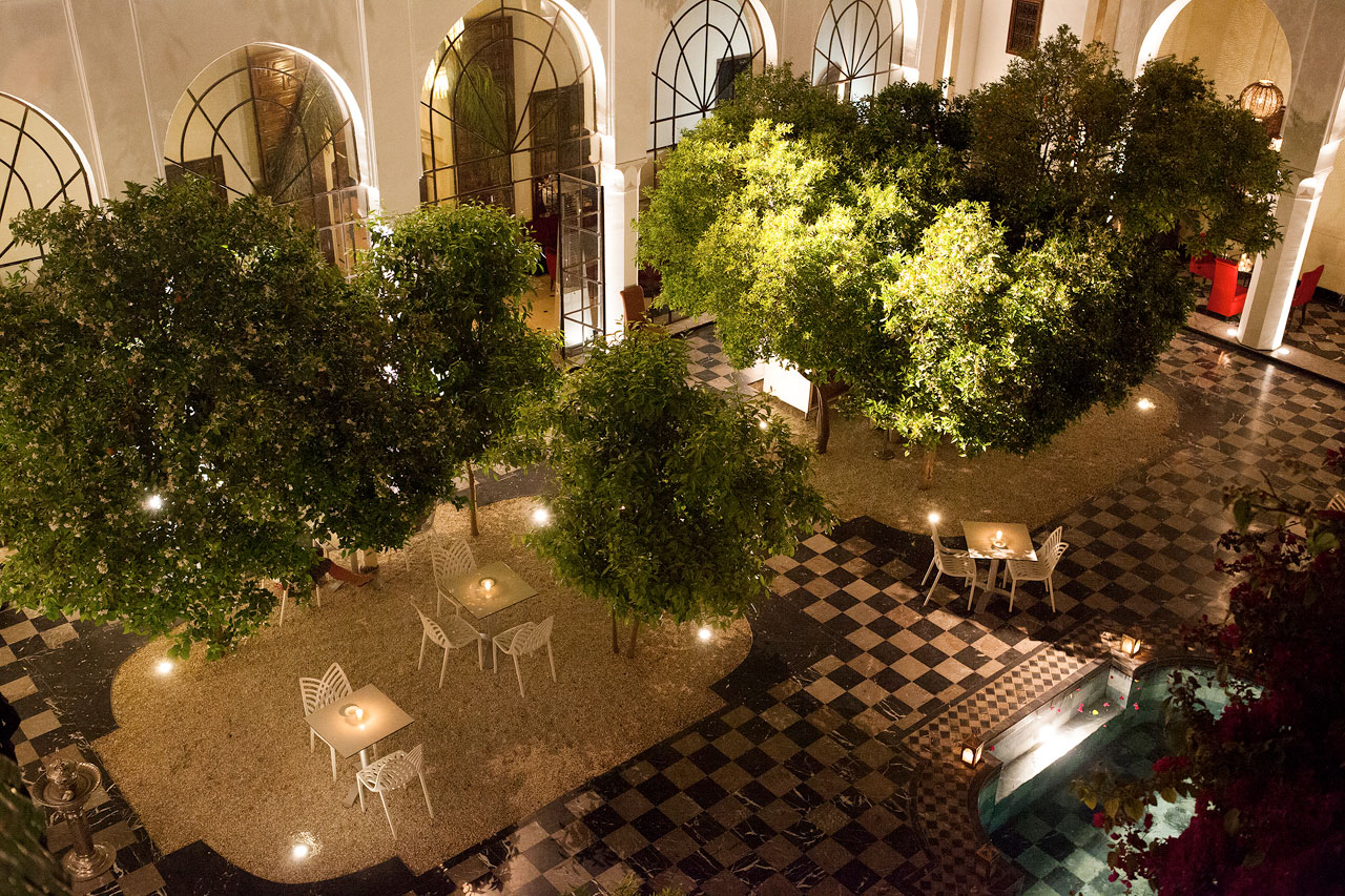 Restaurangen Riad Lotus Privilege.