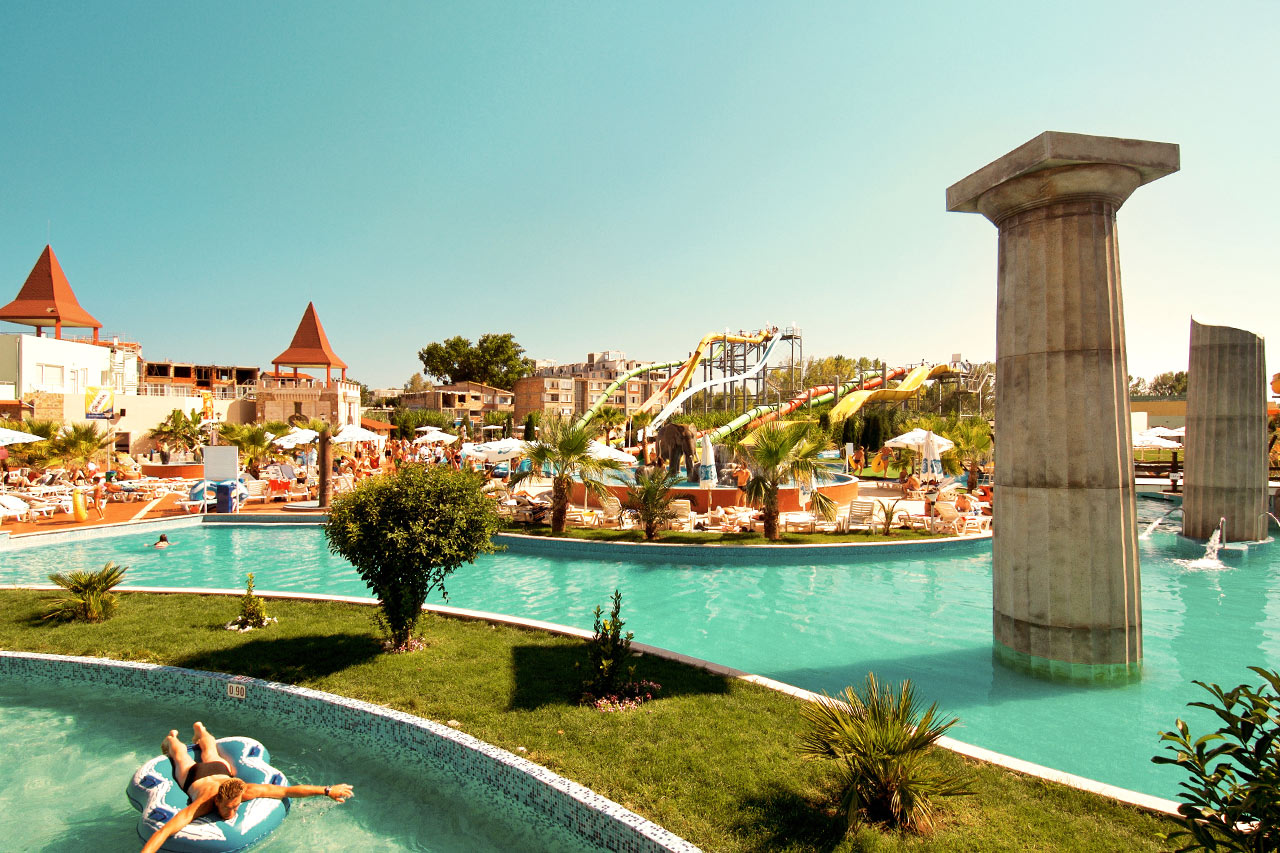 Vattenparken, Action Aquapark, i Sunny Beach