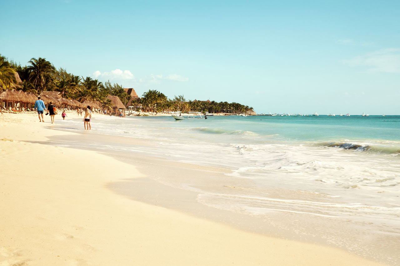 Playa del Carmen kan skryta med fantastiska korallstränder