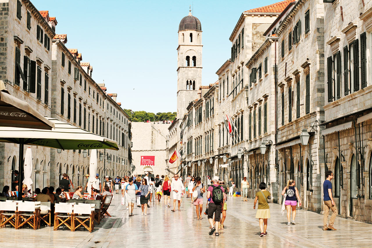 Innanför Dubrovniks stadsmurar