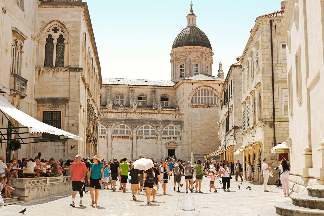 Innanför Dubrovniks stadsmurar
