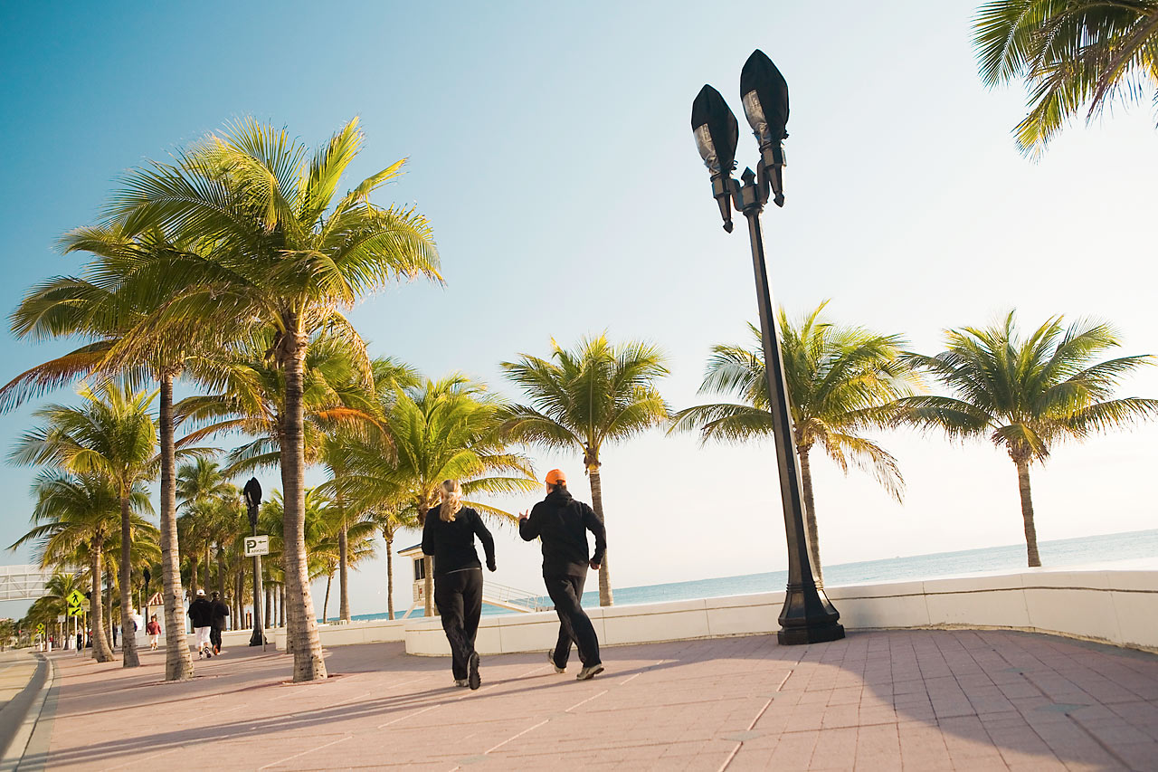 Strandpromenaden i Fort Lauderdale