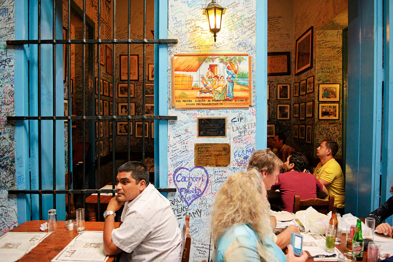 Baren La Bodeguita del Medio som hade Hemingway som stamgäst
