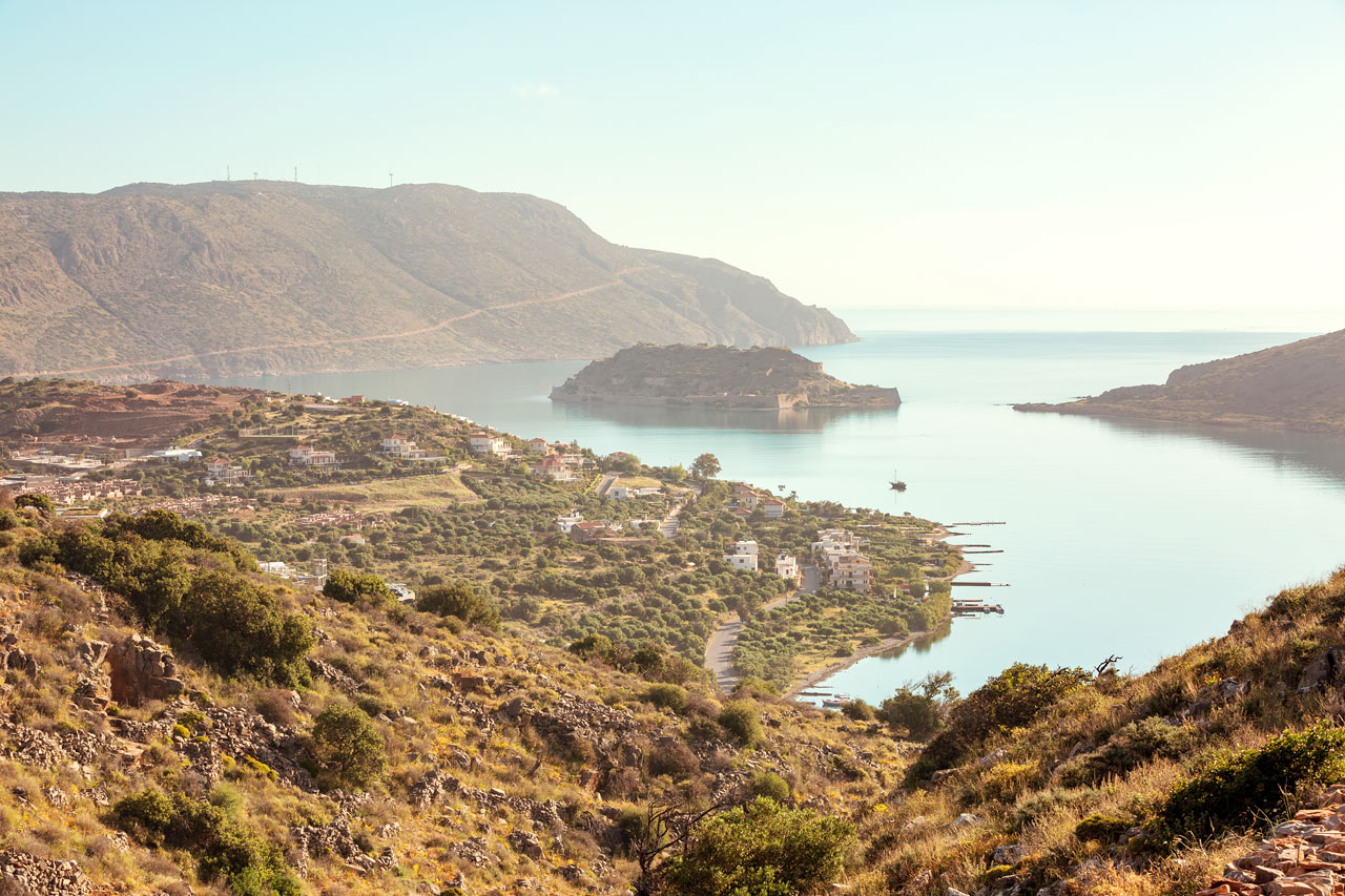 Utsikt över ön Spinalonga