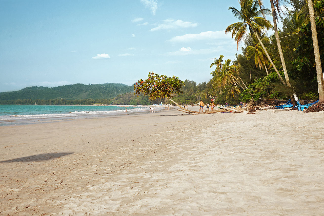 Den vackra, kritvita White Sand Beach