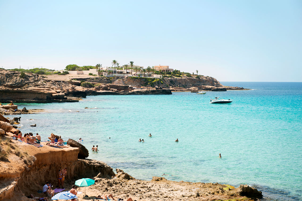 Cala Comte, nära San Antonio