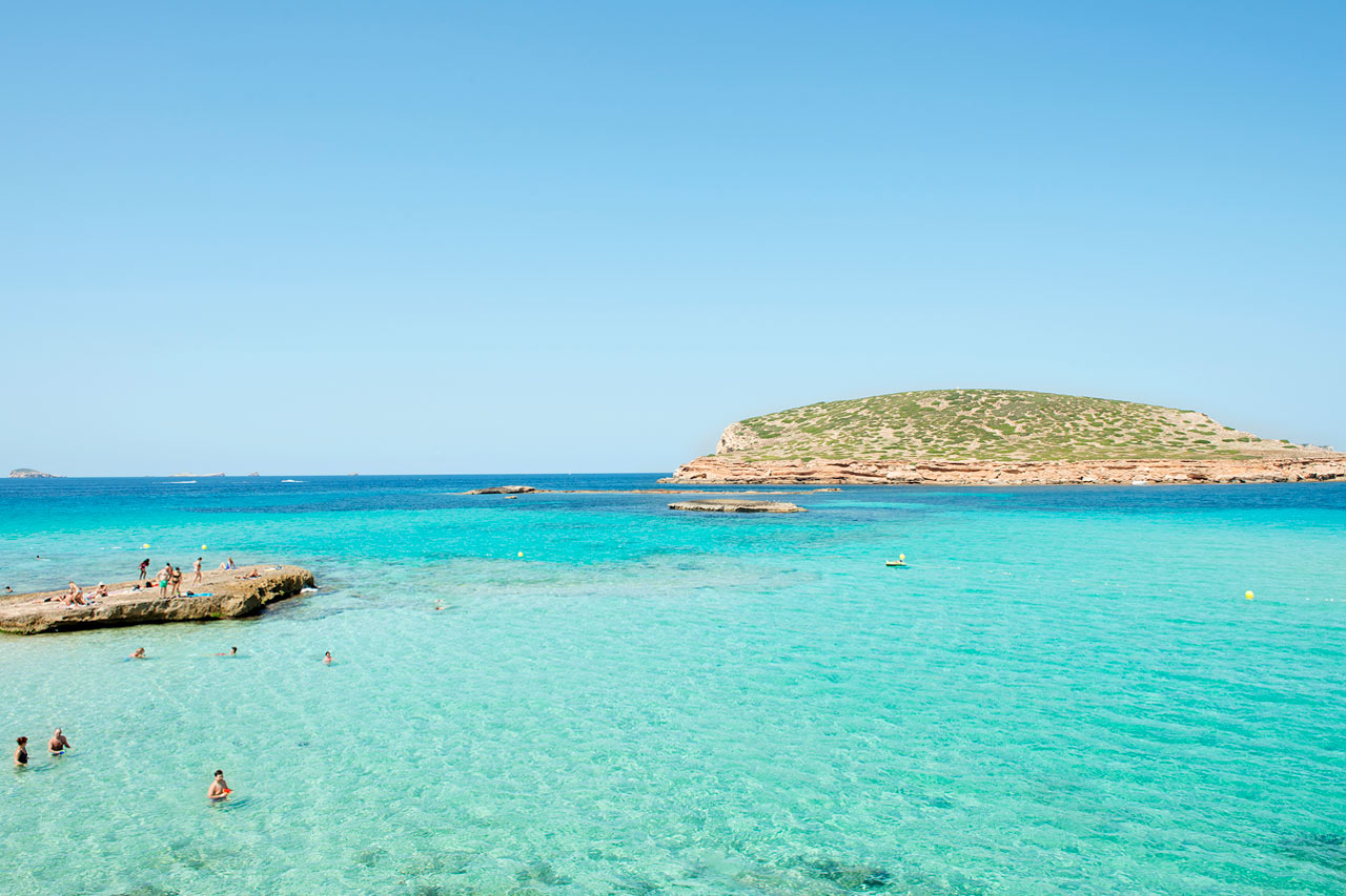 Cala Comte, nära San Antonio