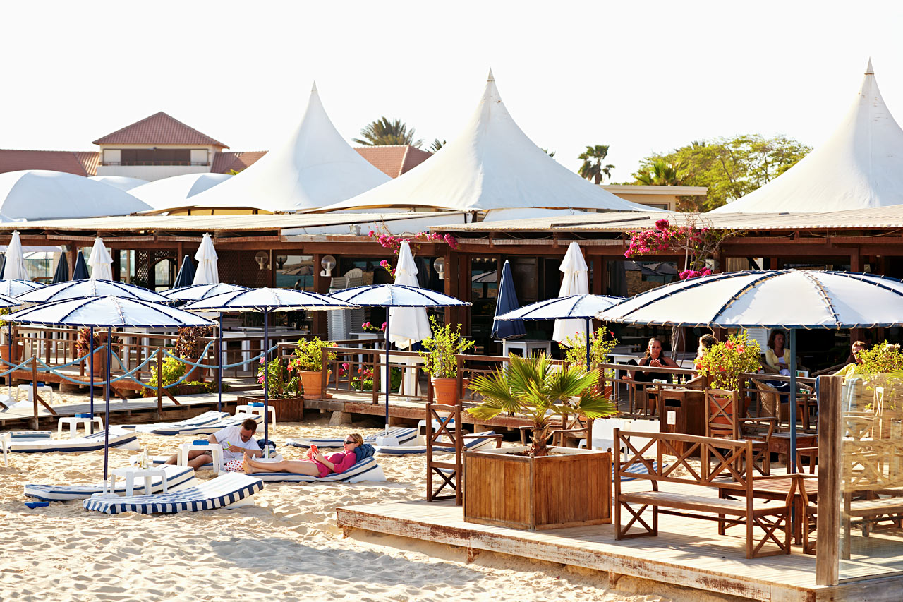Strandbaren på hotellet Morabeza beach