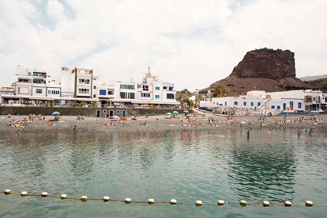 Stranden i Puerto de las Nieves
