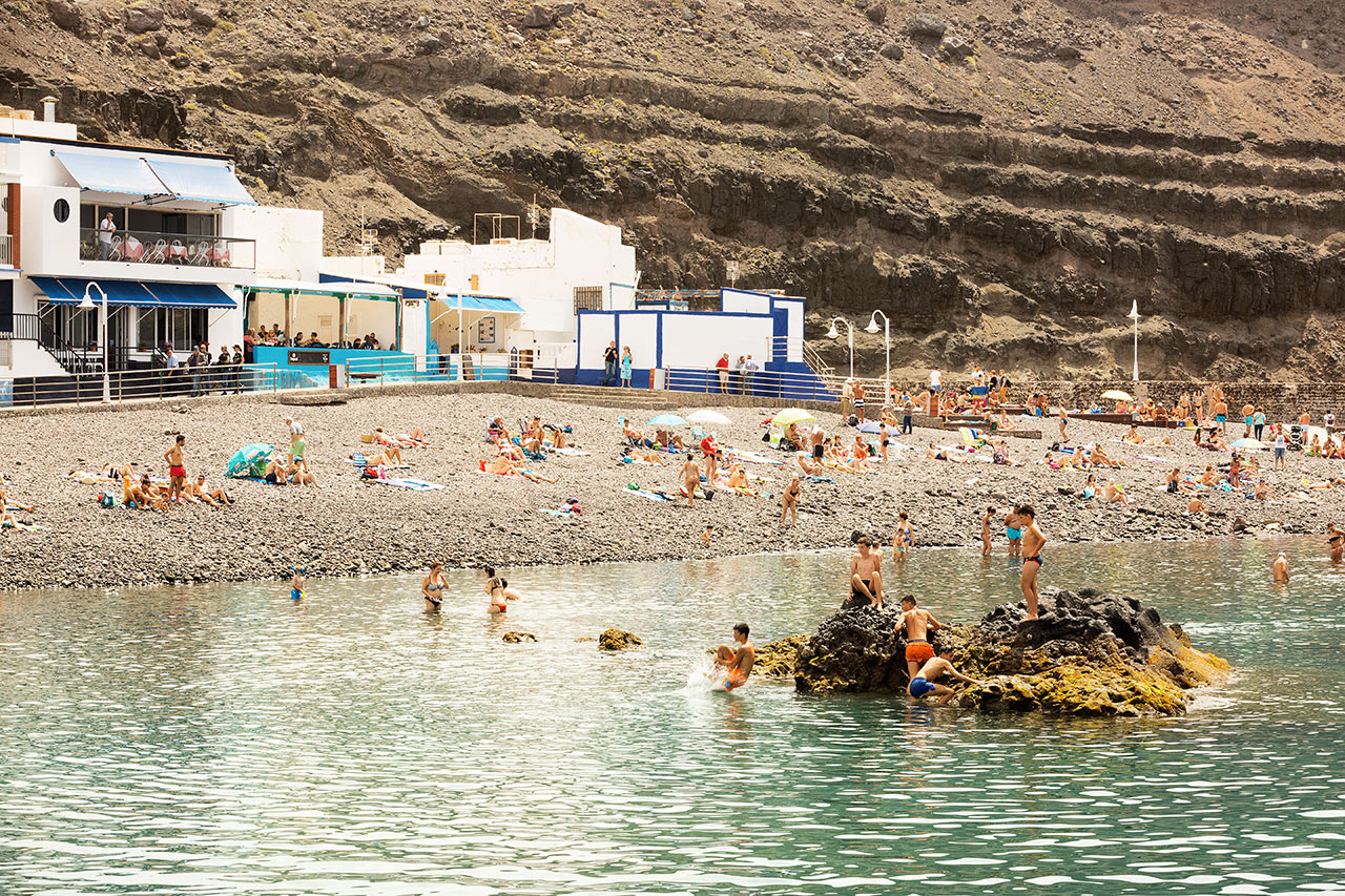Stranden i Puerto de las Nieves