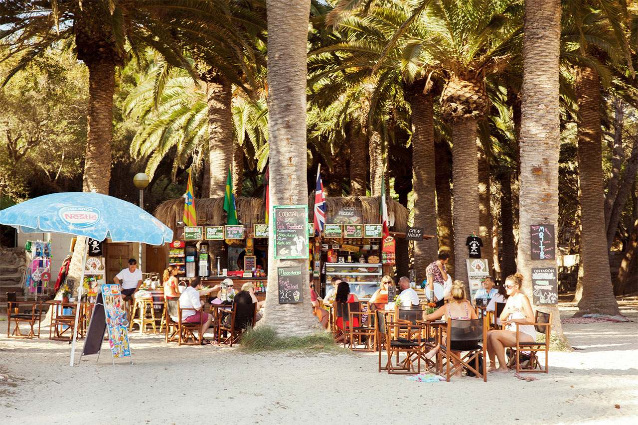 Cala en Blanes, nära Ciutadella