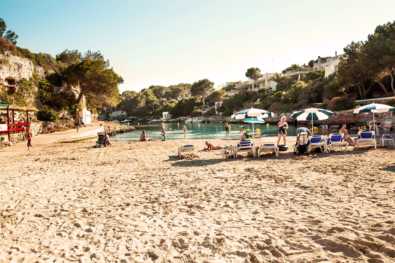 Cala en Blanes, nära Ciutadella