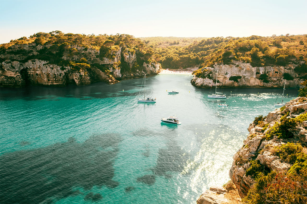 Cala Macarella, nära Cala'n Bosch