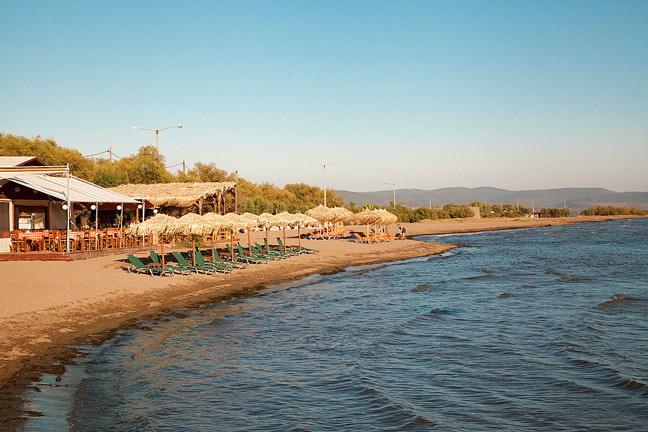 Stranden i Skala Kallonis