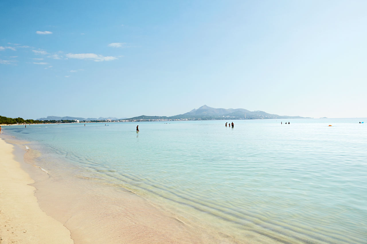 Stranden utanför Sunwing Alcudia Beach
