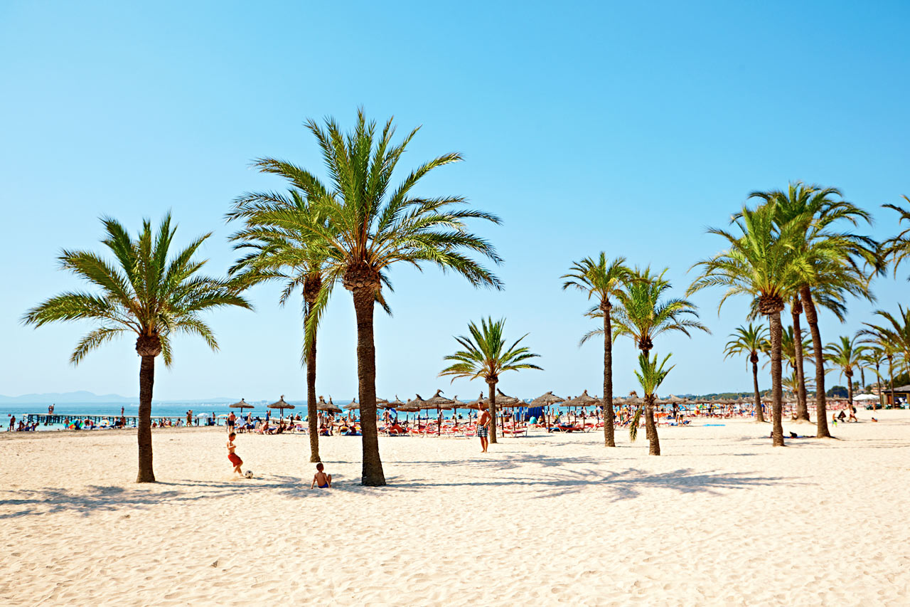Stranden utanför Sunwing Alcudia Beach