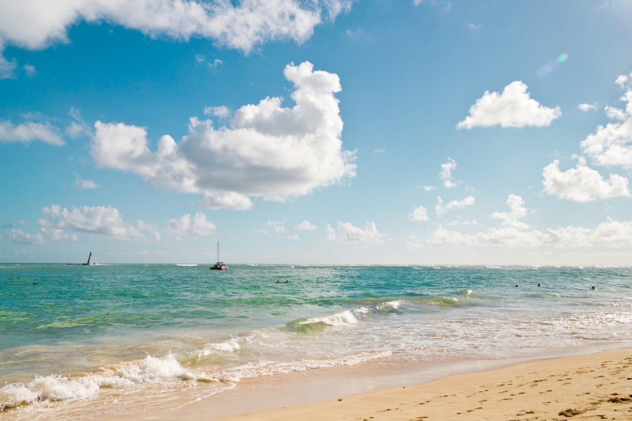 Stranden vid resorten Grand Bahia Principe