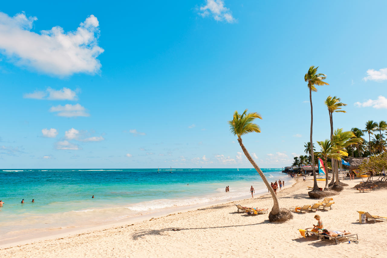 Stranden vid resorten Grand Bahia Principe