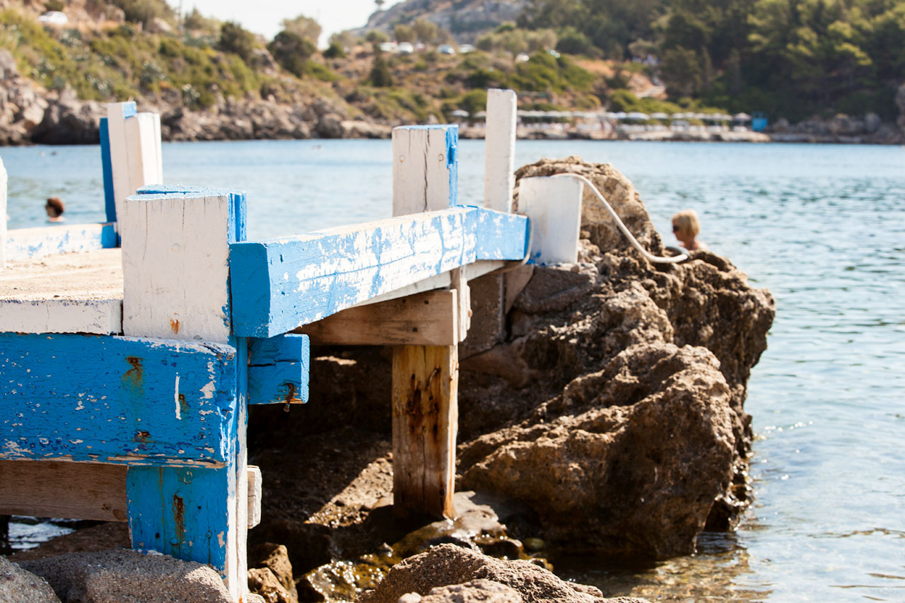 Ladiko Bay, söder om Faliraki