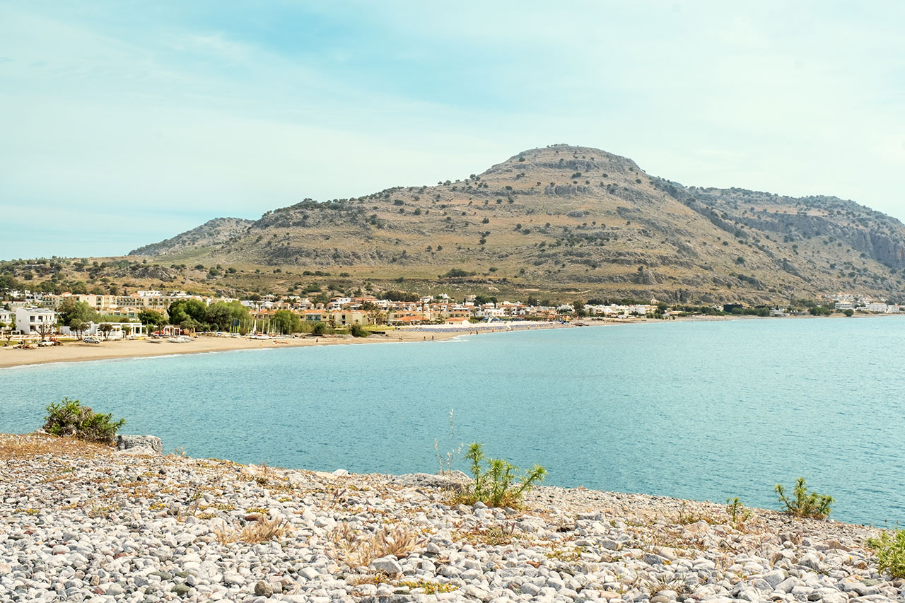 Stranden nedanför Lindos Princess