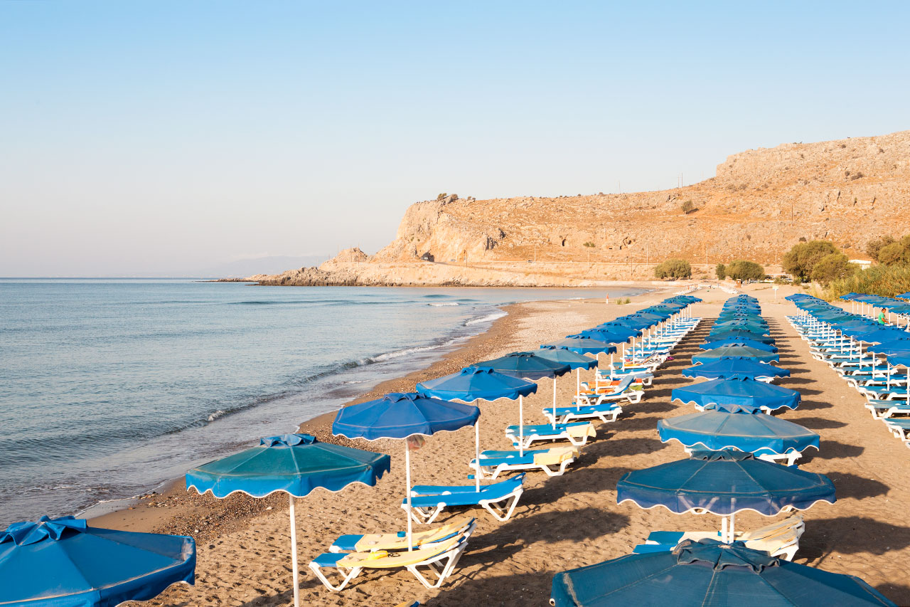 Stranden nedanför Lindos Princess