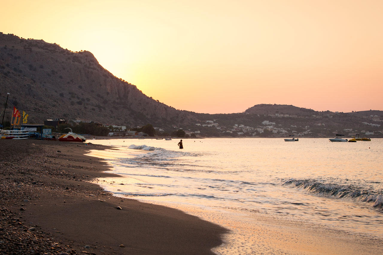 Stranden nedanför Lindos Princess