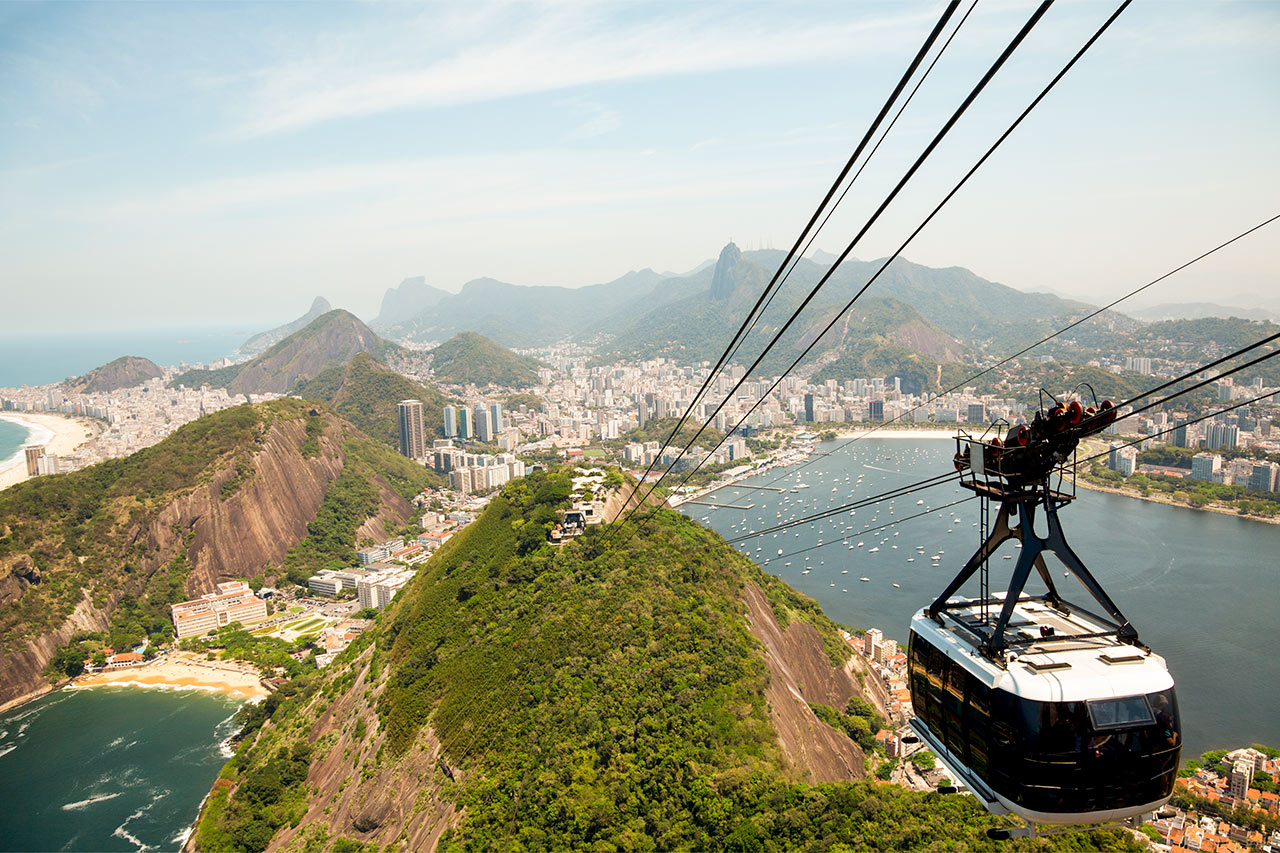 Sockertoppen (Sugarloaf Mountain) i Rio de Janeiro